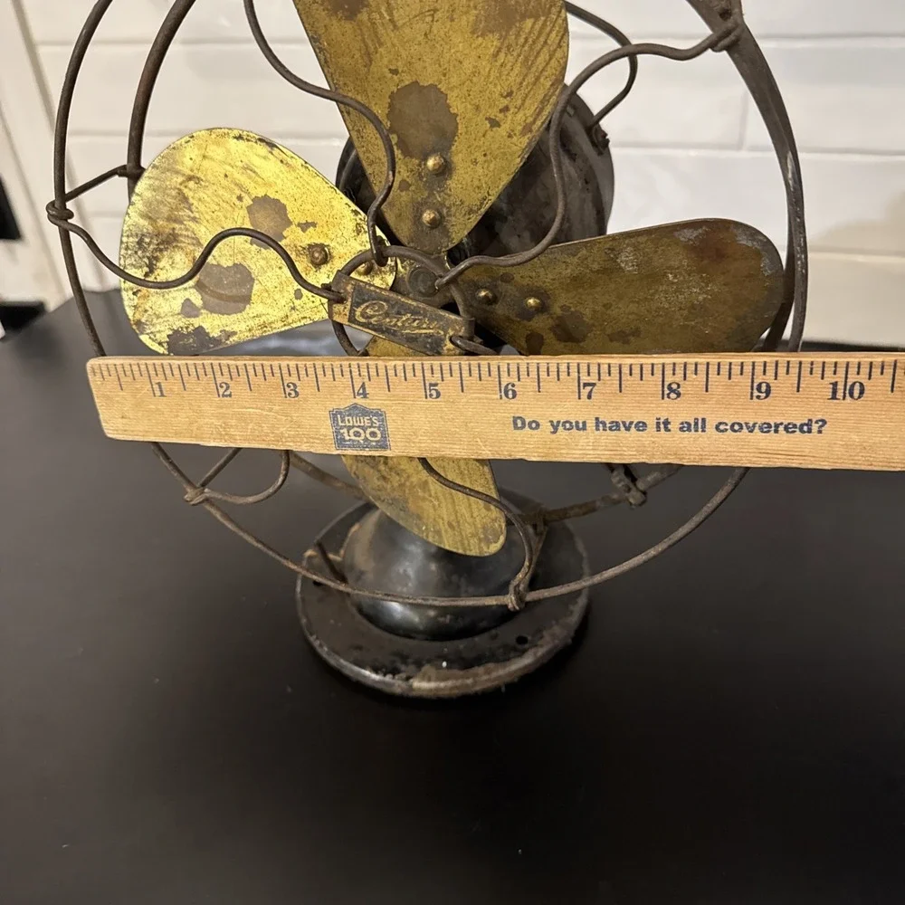 Century Fan‎ Brass Blades Model 263 J-2 S3C-1 6AS IS UNTESTED  parts or repair
